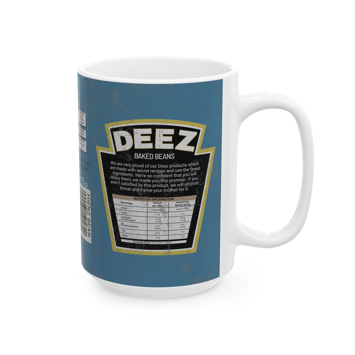 DayZ Inspired DEEZ Baked Beans Ceramic Coffee Mug