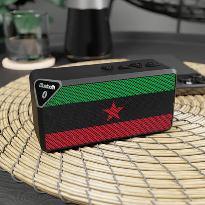 DayZ Inspired Chernarussian Movement of the Red Star Flag Portable Bluetooth Speaker