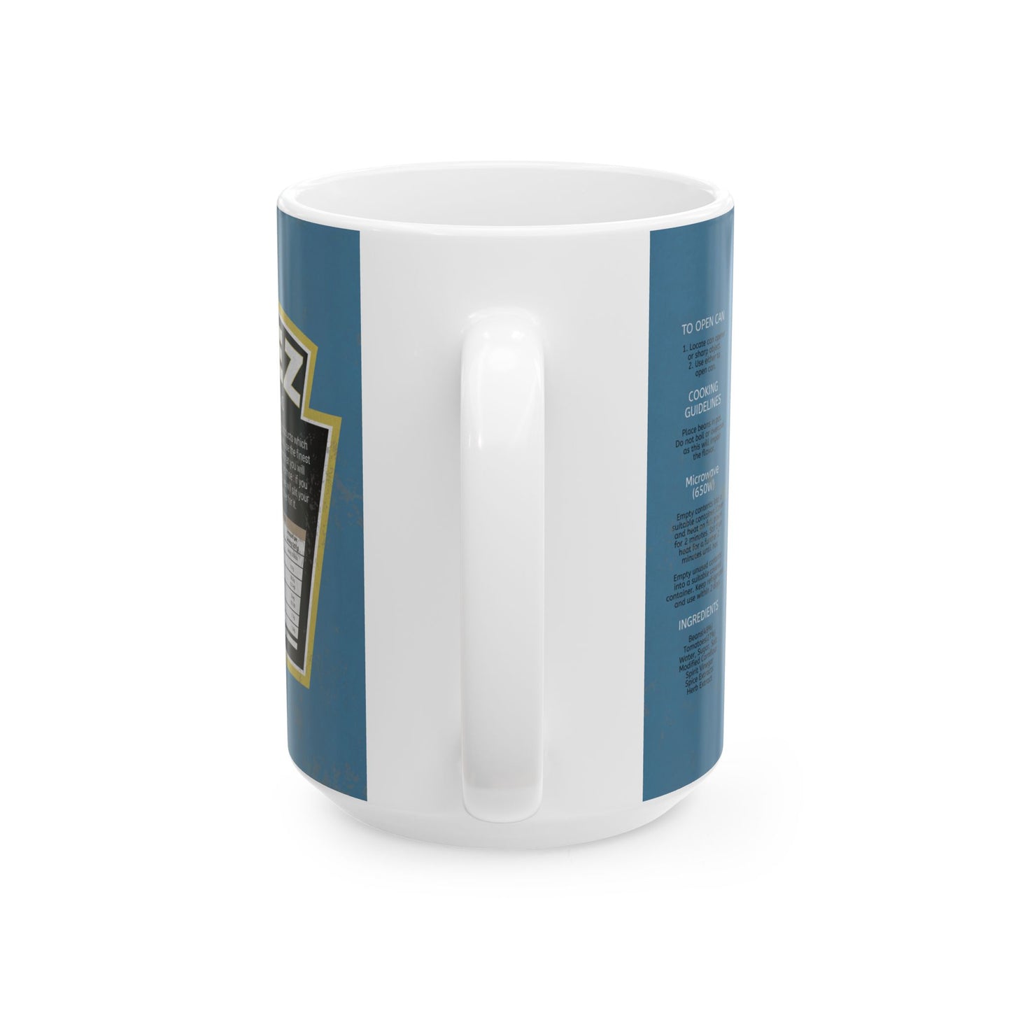 DayZ Inspired DEEZ Baked Beans Ceramic Coffee Mug