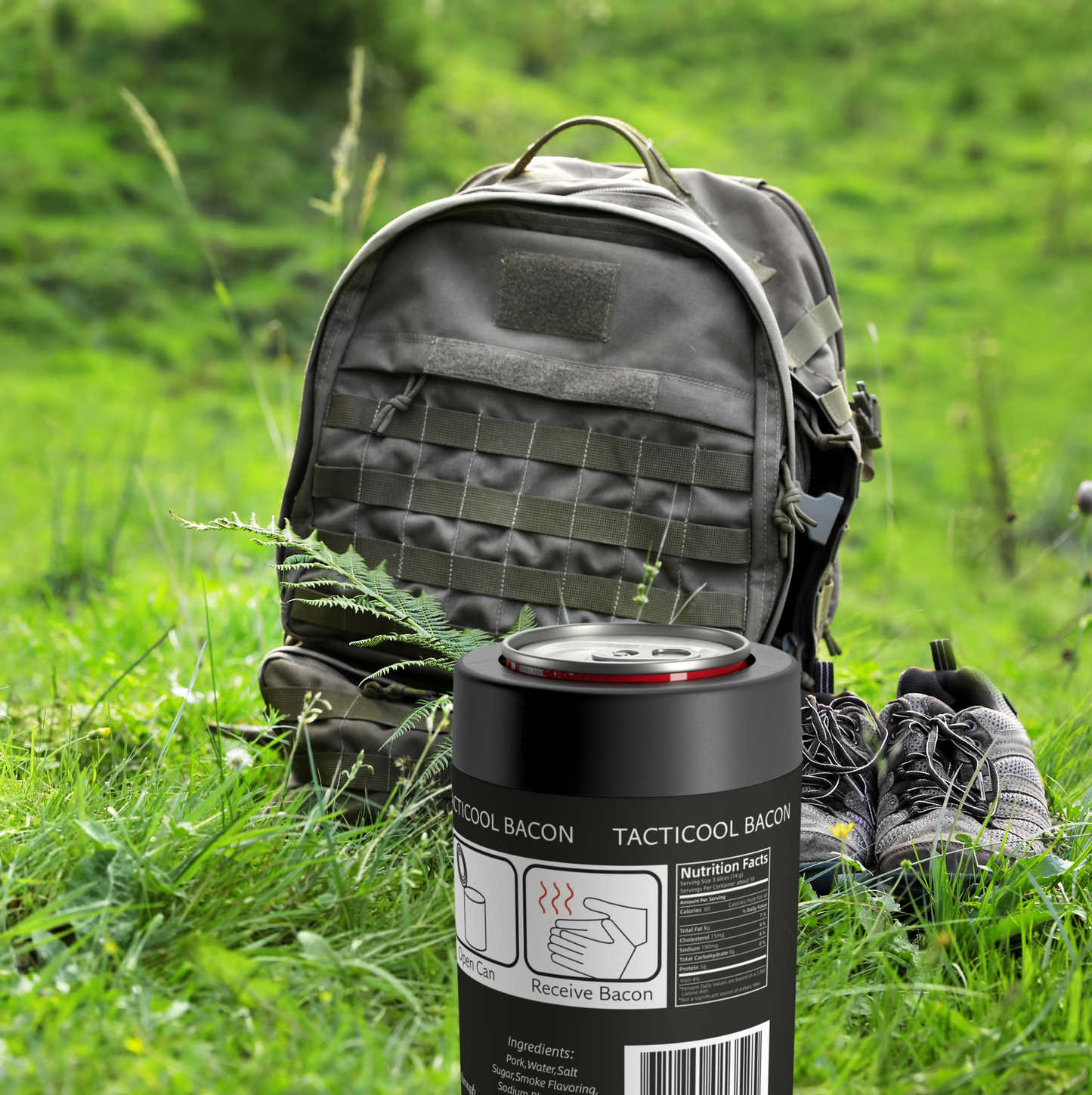 DayZ Inspired Tacticool Bacon Insulated Beverage Holder - Sleeve