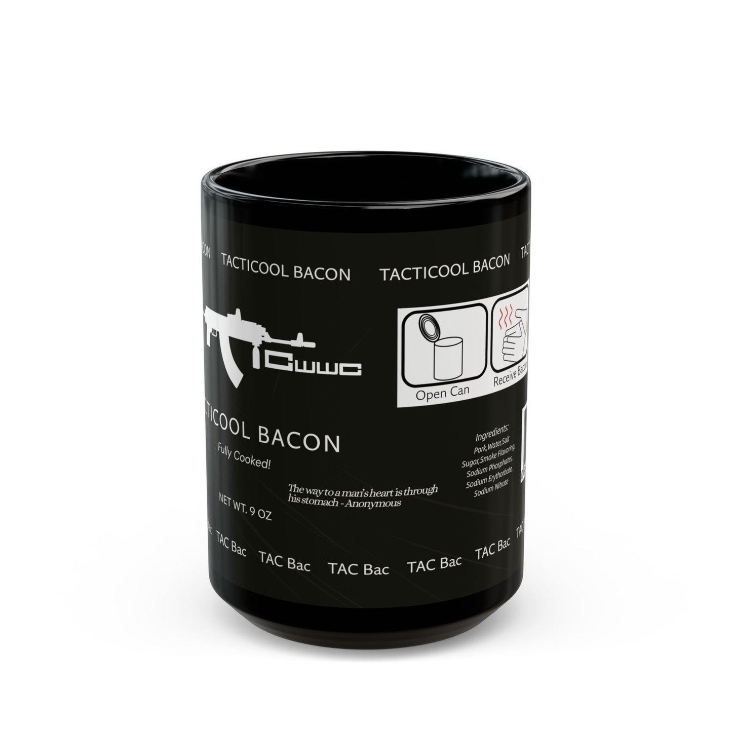 DayZ Inspired Tacticool Bacon Ceramic Coffee Mug