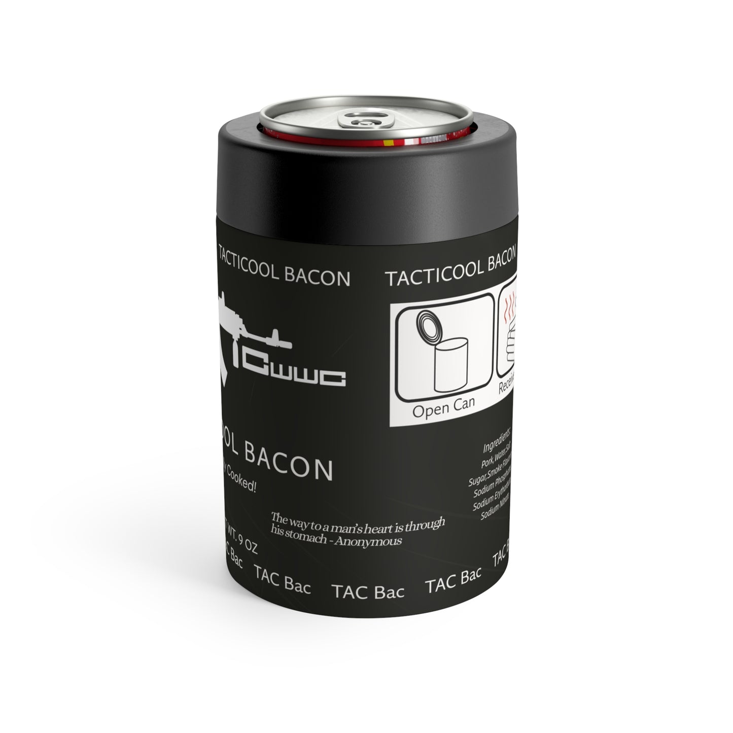 DayZ Inspired Tacticool Bacon Insulated Beverage Holder - Sleeve