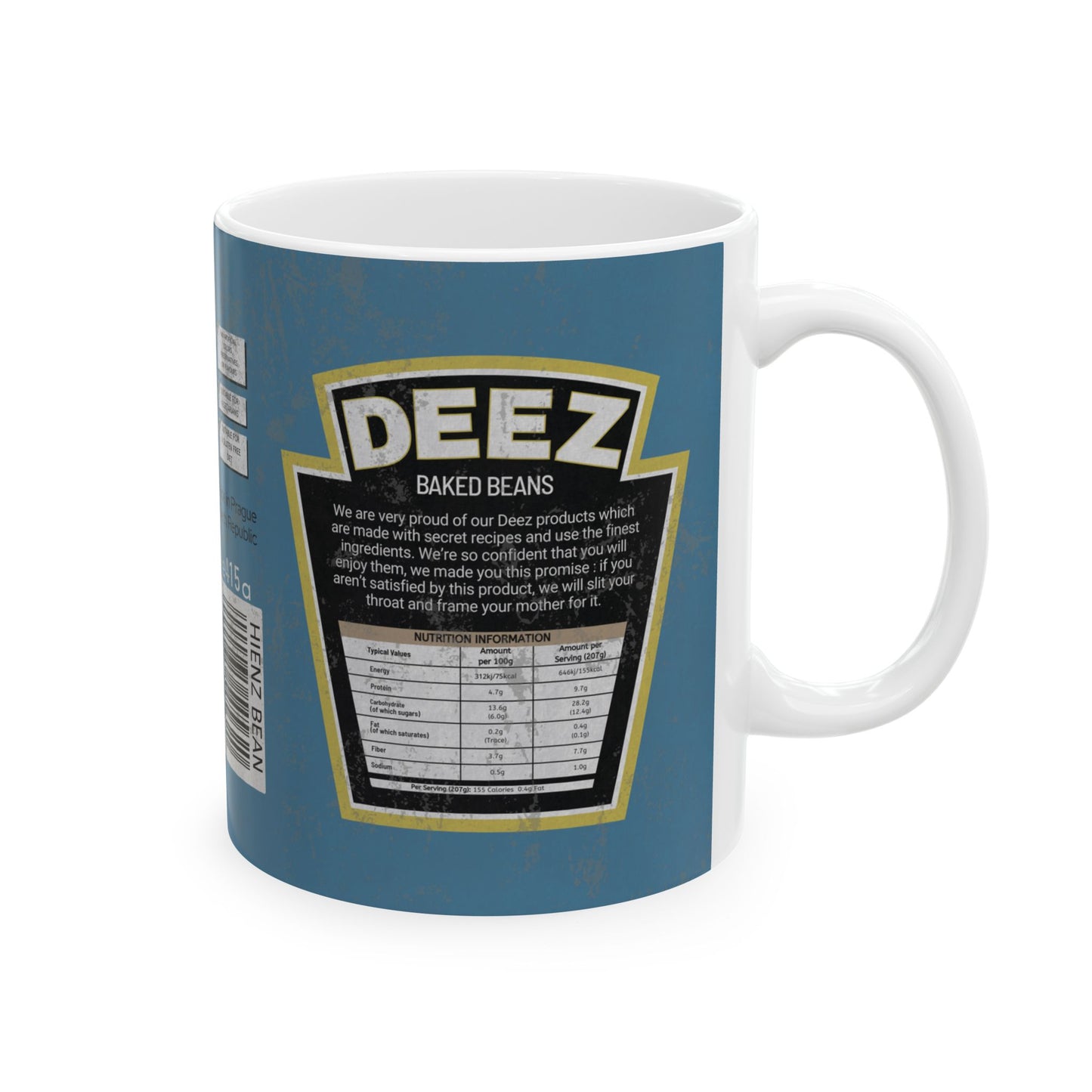 DayZ Inspired DEEZ Baked Beans Ceramic Coffee Mug