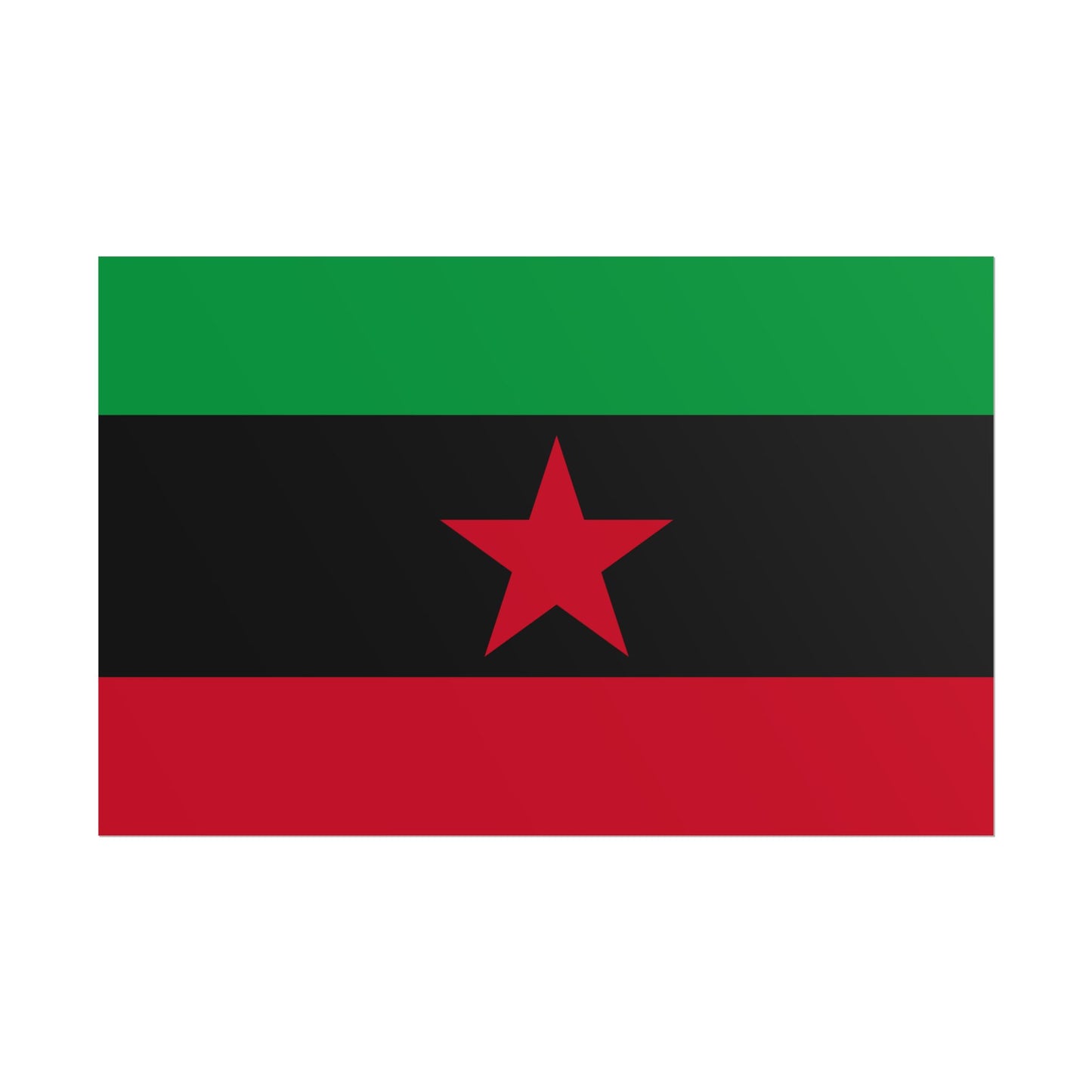 DayZ Inspired Movement of the Red Star Chernarussian Flag Poster