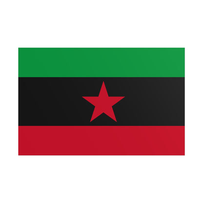 DayZ Inspired Movement of the Red Star Chernarussian Flag Poster