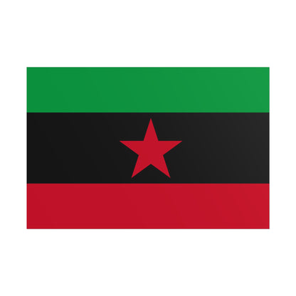 DayZ Inspired Movement of the Red Star Chernarussian Flag Poster