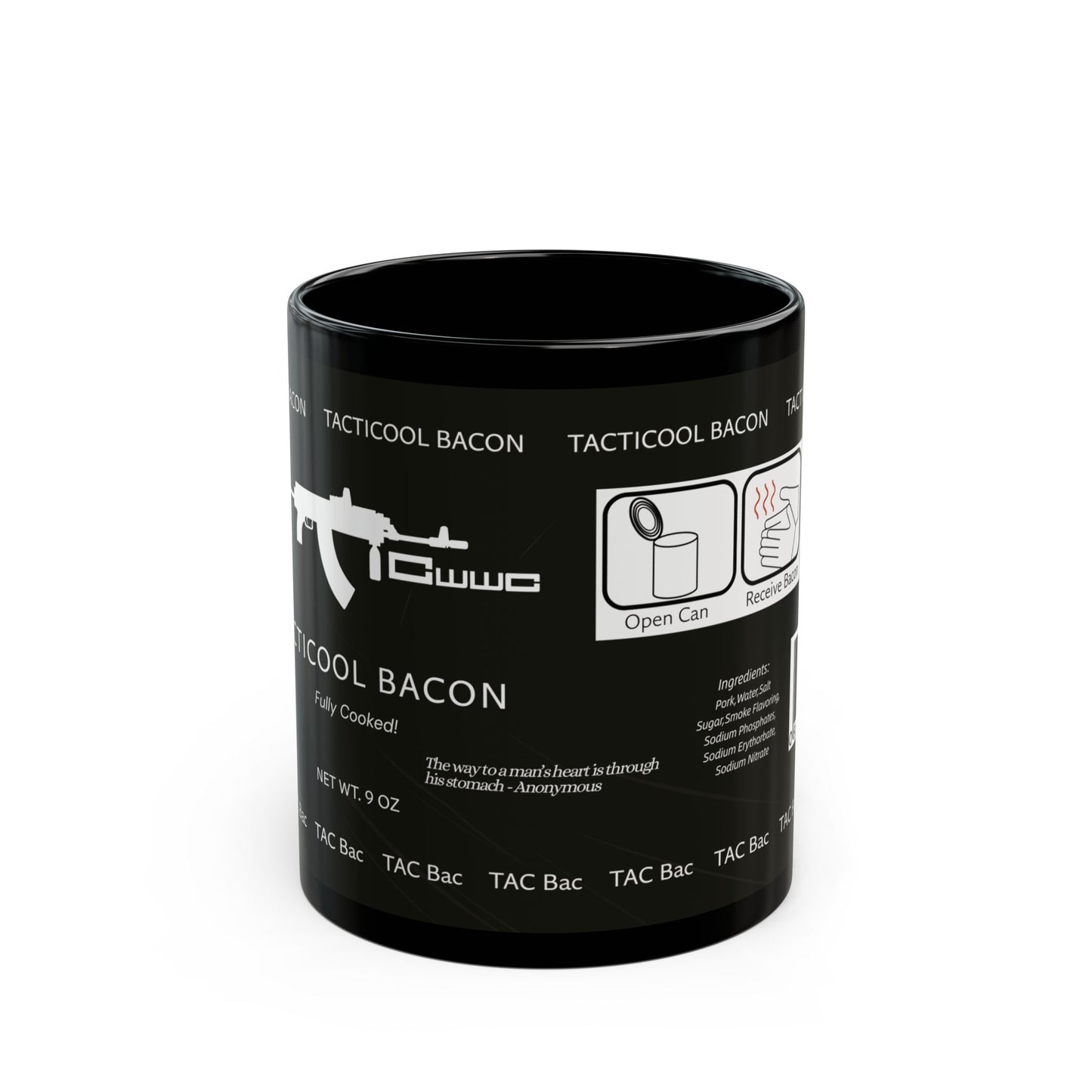 DayZ Inspired Tacticool Bacon Ceramic Coffee Mug