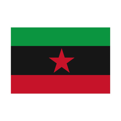 DayZ Inspired Movement of the Red Star Chernarussian Flag Poster