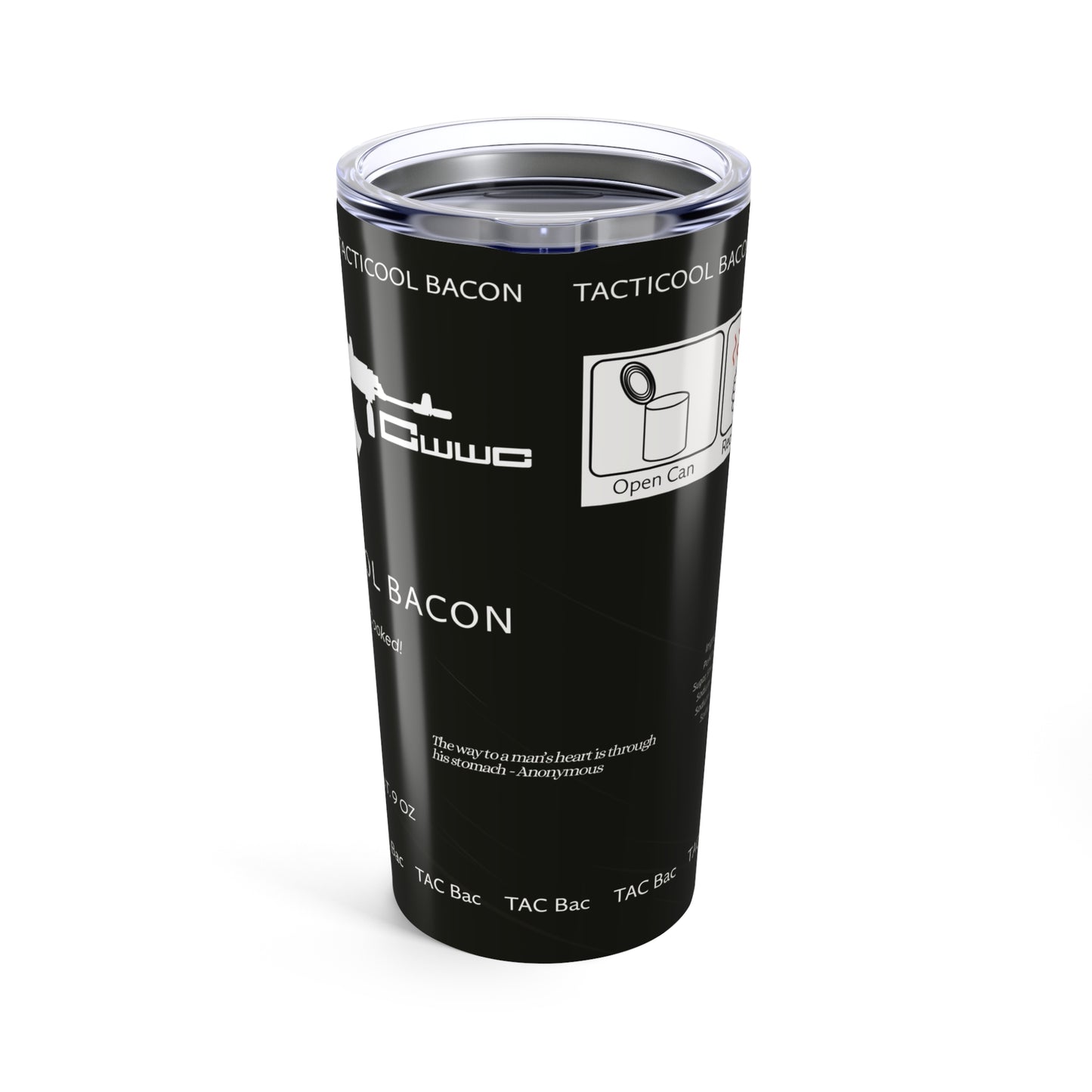 DayZ Inspired Tacticool Bacon 20oz Insulated Tumbler