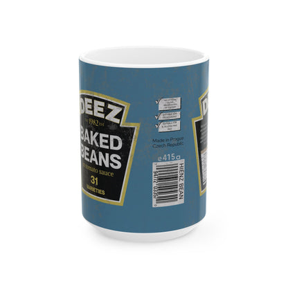 DayZ Inspired DEEZ Baked Beans Ceramic Coffee Mug