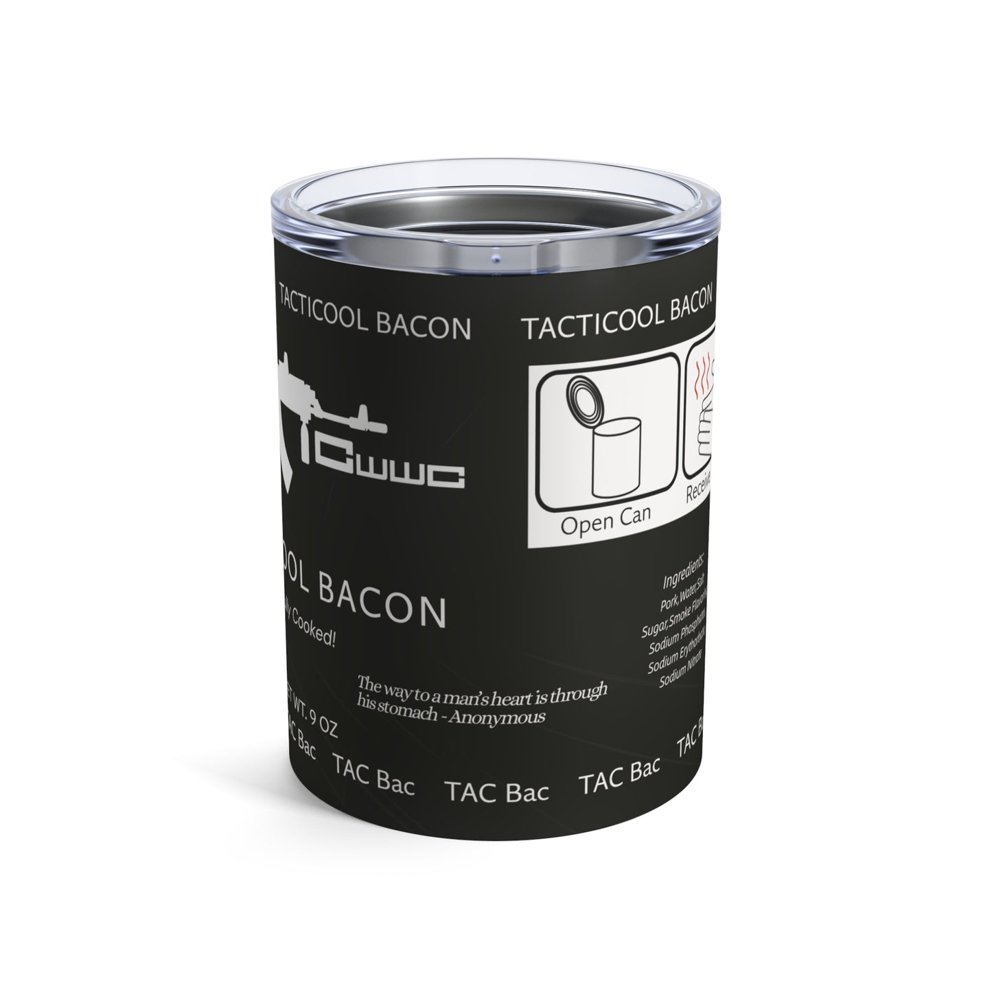 DayZ Inspired Tacticool Bacon 10oz Insulated Tumbler