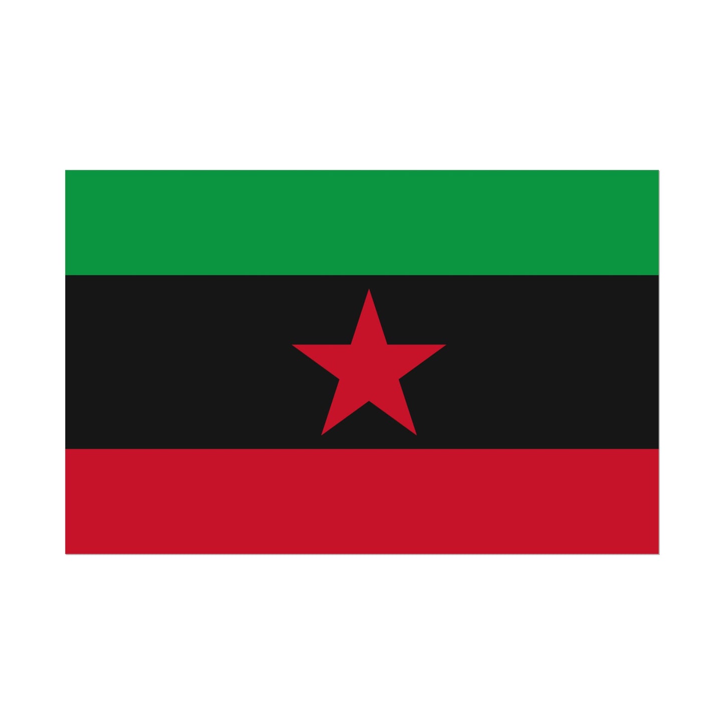 DayZ Inspired Movement of the Red Star Chernarussian Flag Poster