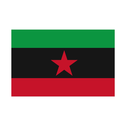 DayZ Inspired Movement of the Red Star Chernarussian Flag Poster