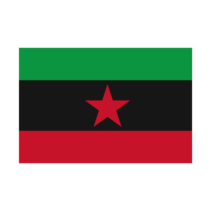 DayZ Inspired Movement of the Red Star Chernarussian Flag Poster