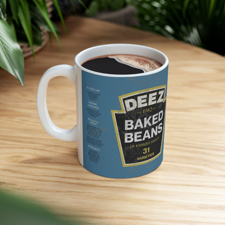 DayZ Inspired DEEZ Baked Beans Ceramic Coffee Mug