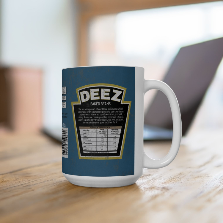 DayZ Inspired DEEZ Baked Beans Ceramic Coffee Mug