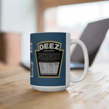 DayZ Inspired DEEZ Baked Beans Ceramic Coffee Mug