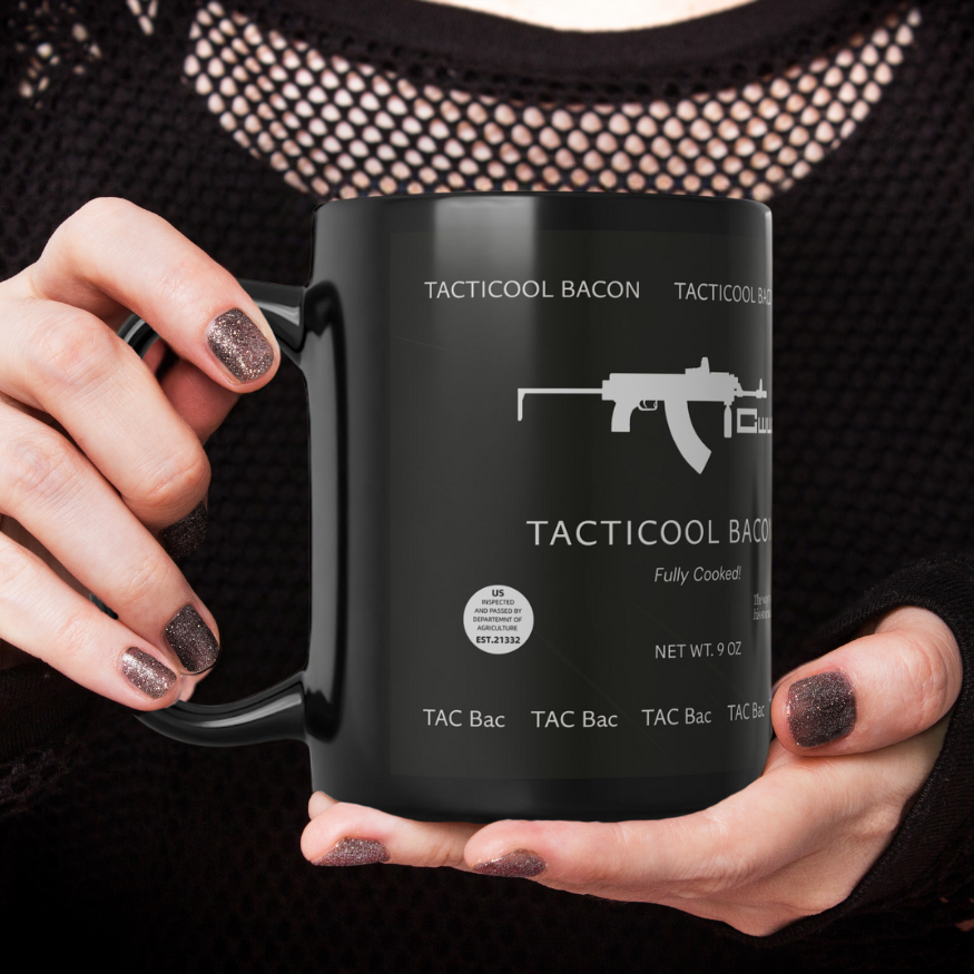 DayZ Inspired Tacticool Bacon Ceramic Coffee Mug