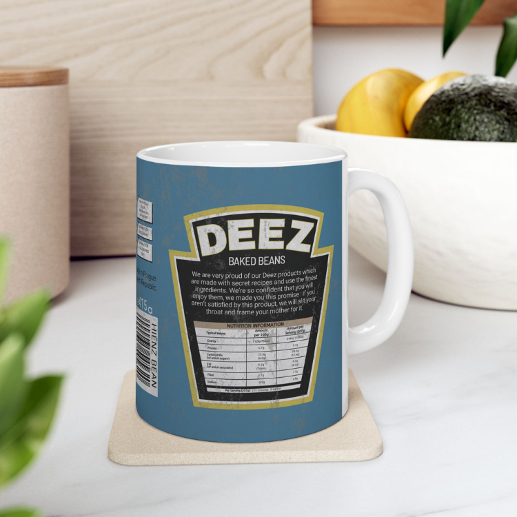 DayZ Inspired DEEZ Baked Beans Ceramic Coffee Mug